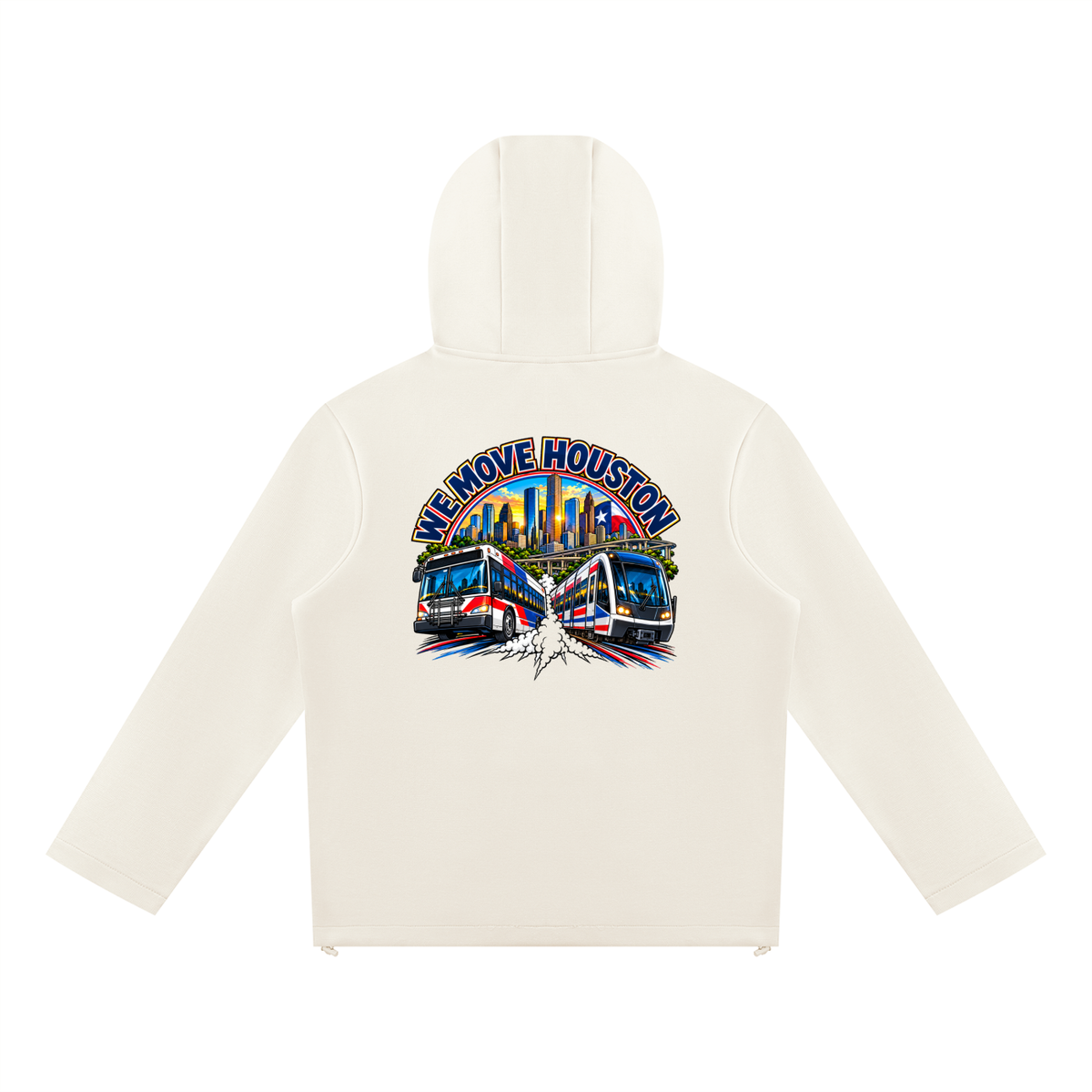 We Move Houston Full Zip Hoodie