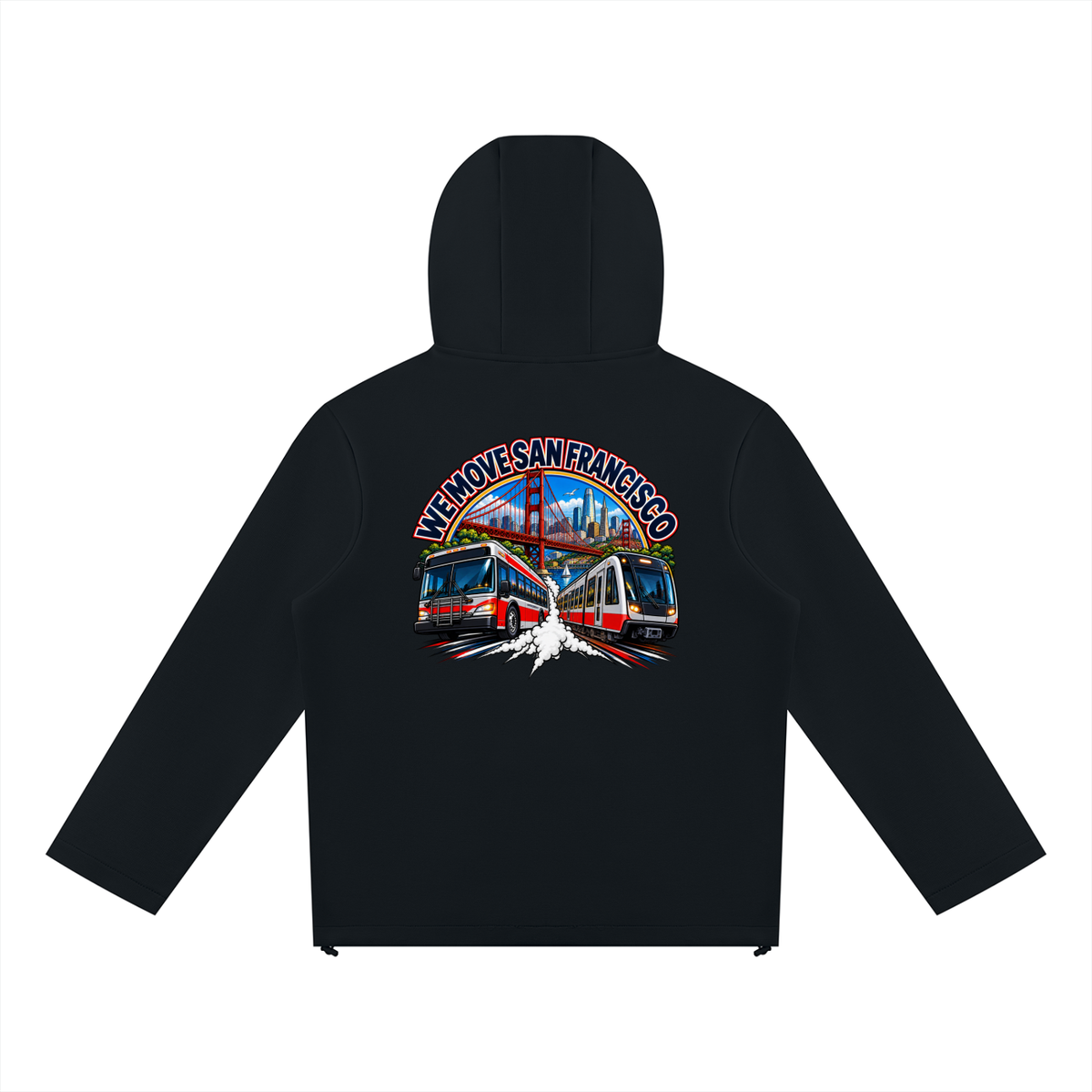 Muni / BART Transit Worker Zip Hoodie — We Move San Francisco