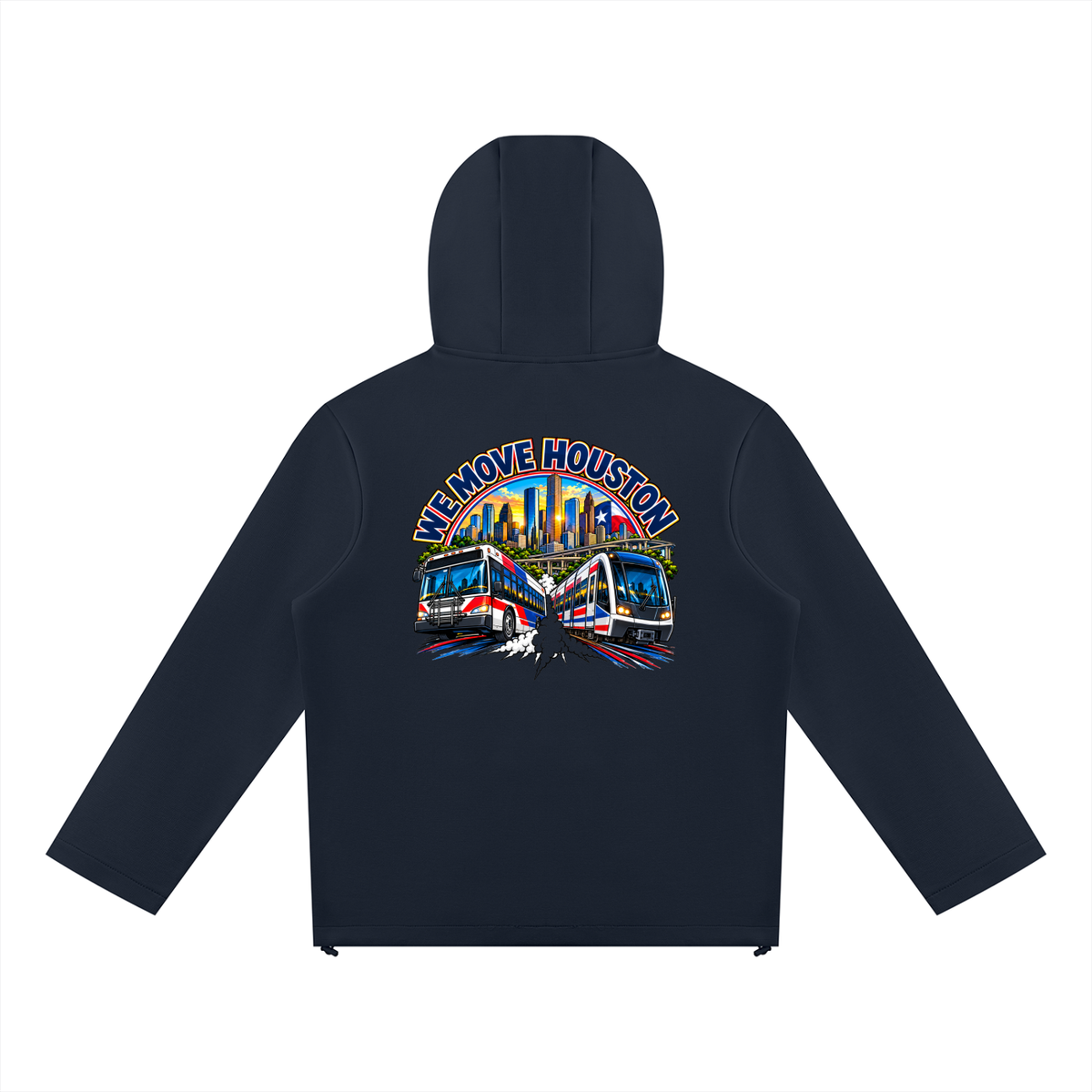 We Move Houston Full Zip Hoodie