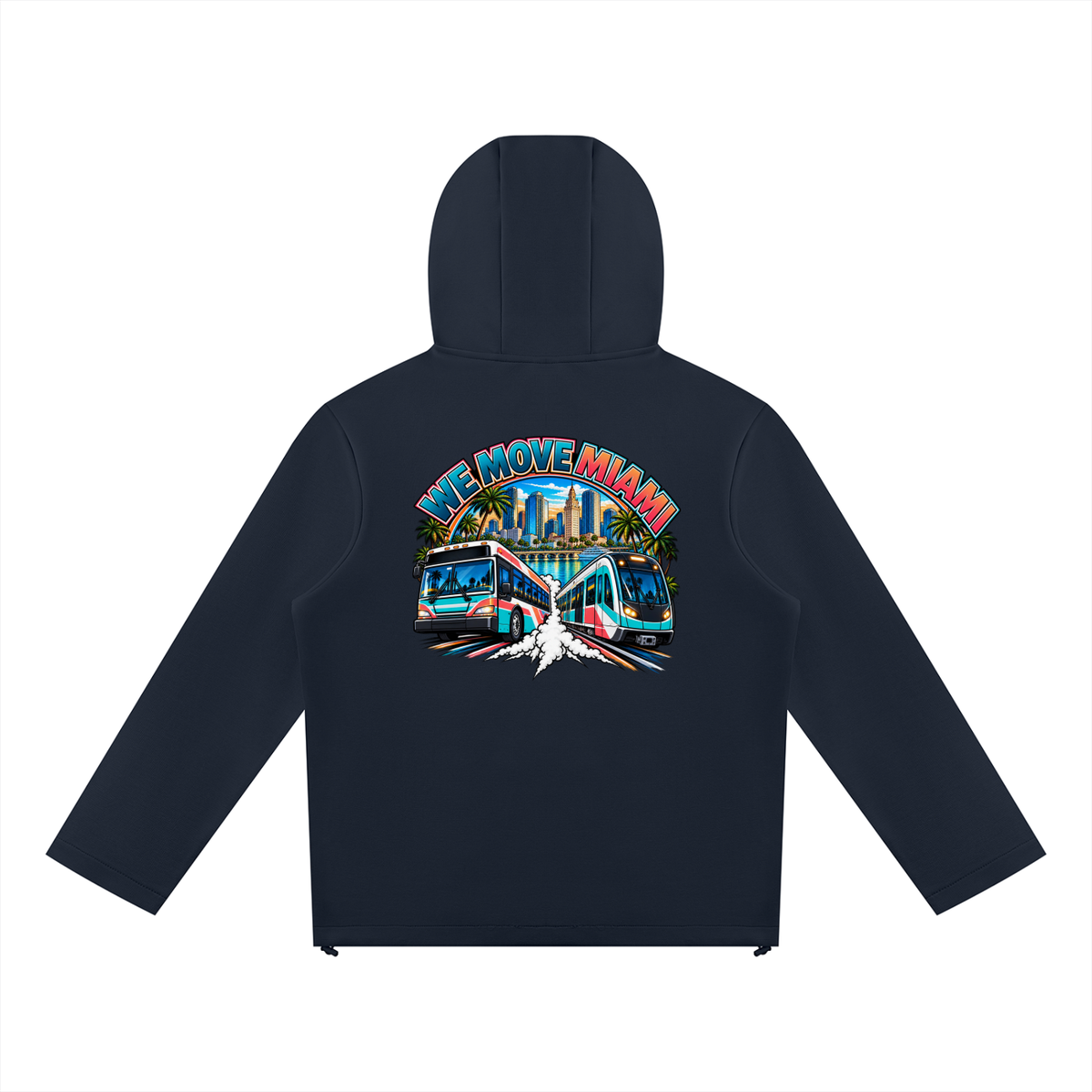 We Move Miami Full Zip Hoodie