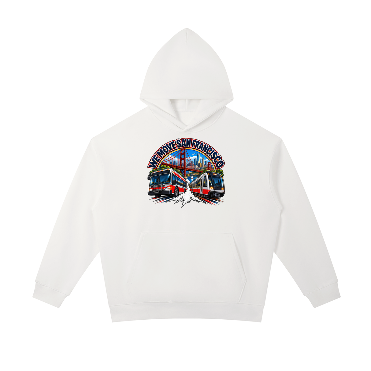 We Move San Francisco Pull Over Hoodie