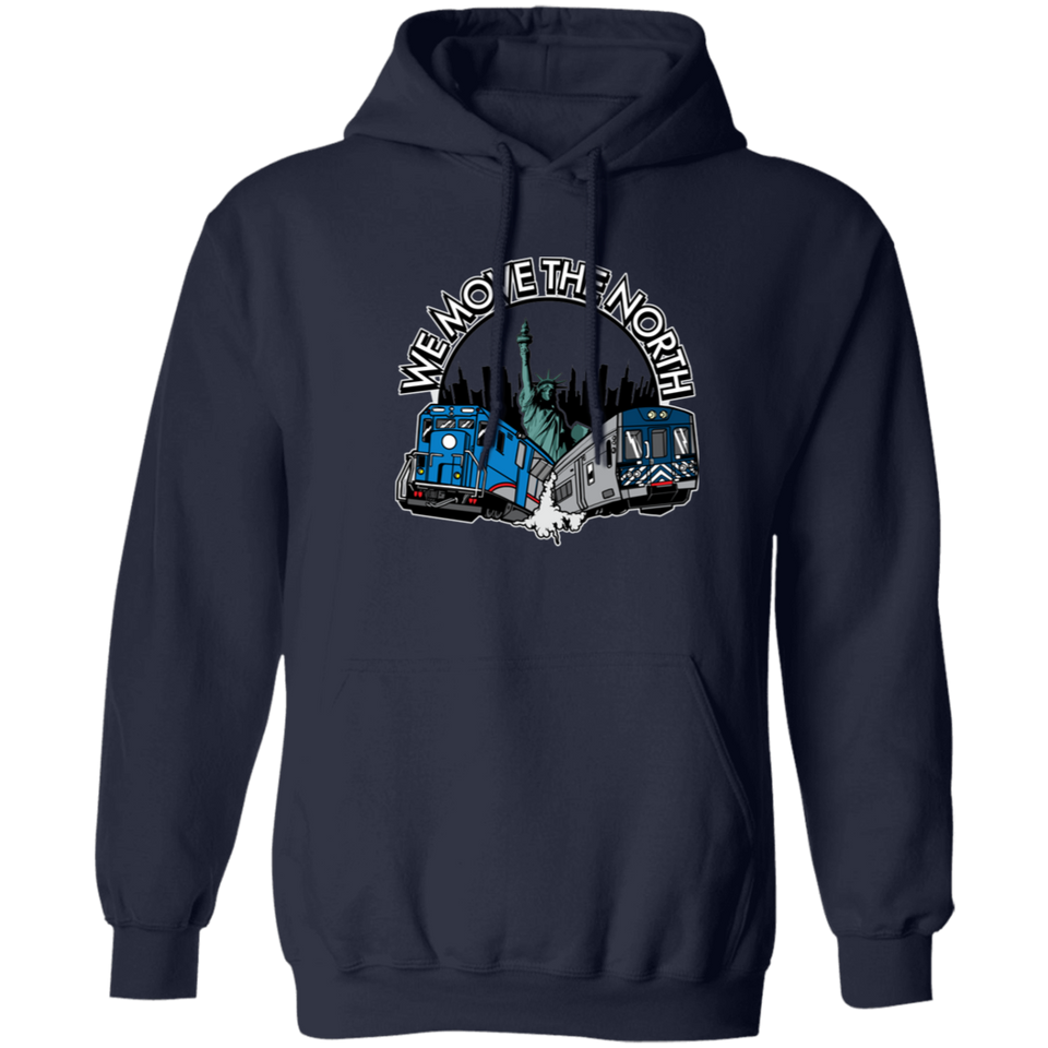 We Move The North  Pullover Hoodie 8 oz