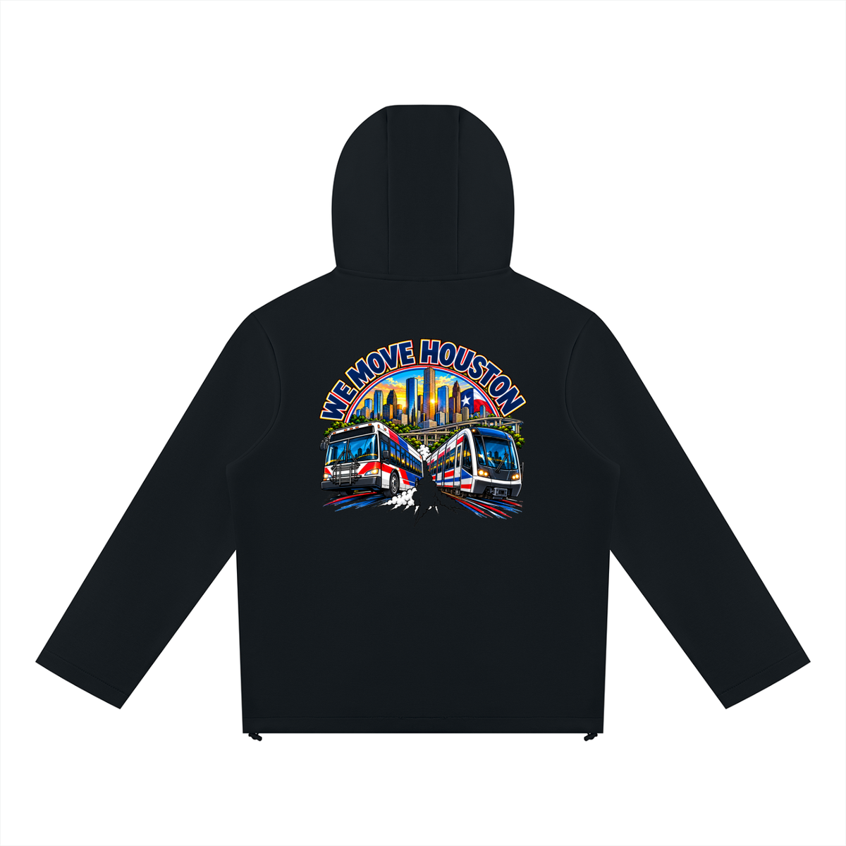 We Move Houston Full Zip Hoodie
