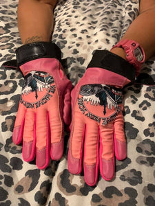 Pink WMNY Driving Gloves