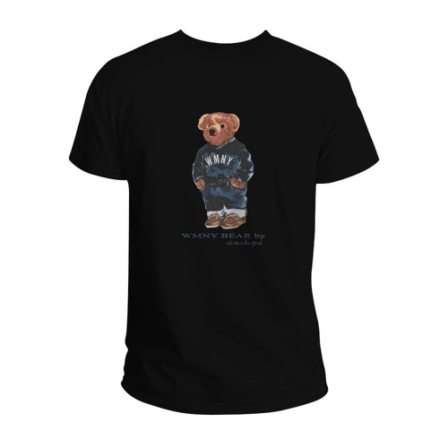 WMNY Bear Classic T- Shirt (icy white, deep black)